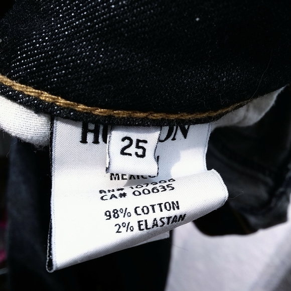 Hudson Sz 25 Dark Wash Carly Flap Pocket Straight Jeans - Picture 14 of 15